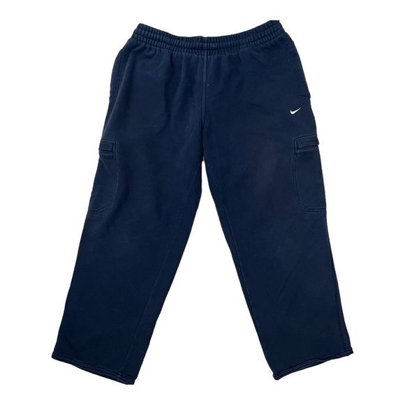 Nike Pants Nike Cargo Sweatpants Navy Blue Mens Large Mini Swoosh Poshmark
